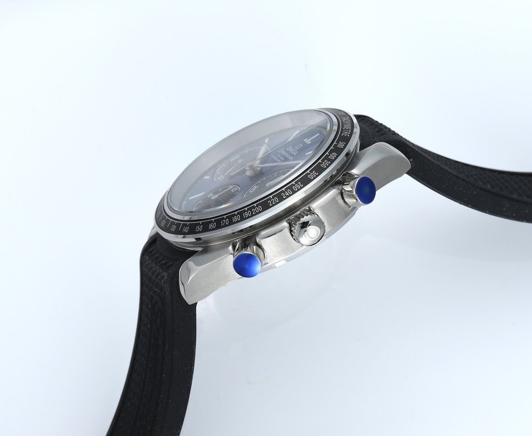 Speedmaster Racing Master 40mm SS/RU Dark Blue Dial HKF A7750