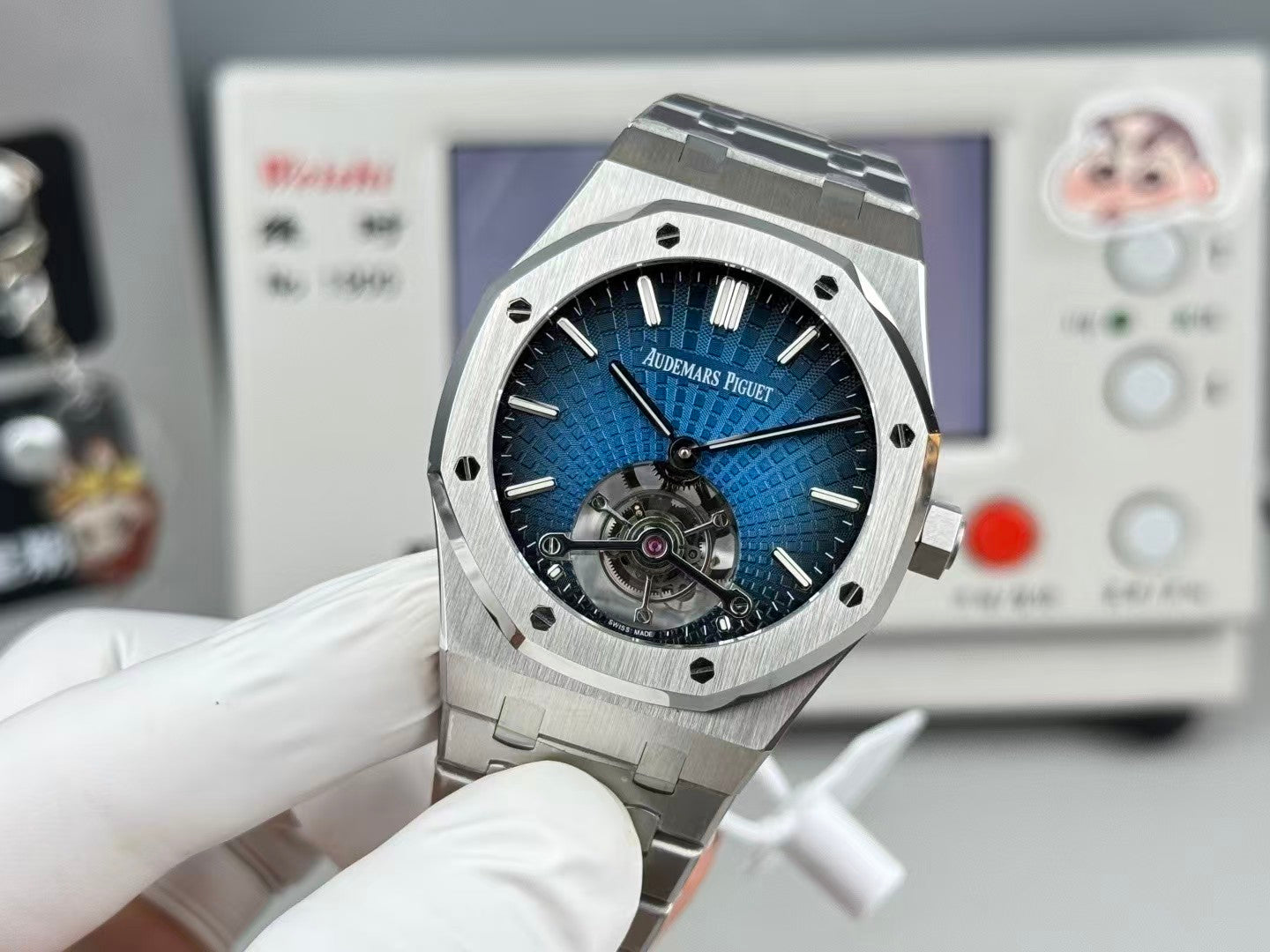 Royal Oak Tourbillon 41mm SS/SS Blue/Stk R8F V2 Flying Tourb