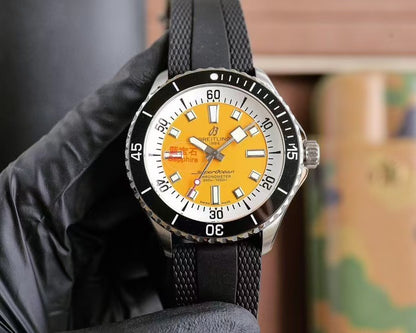Superocean 44mm Tiffany Blue Dial on Black Rubber Strap TF A2824