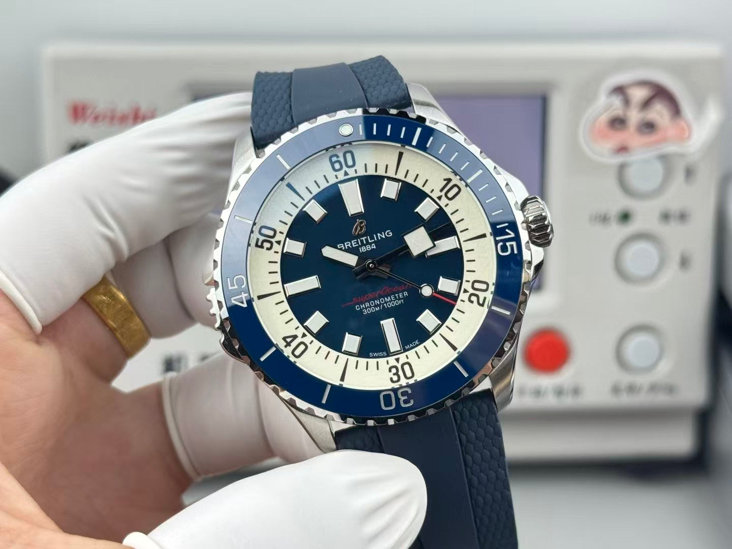 Superocean 42mm SSRU Blue Dial BLF A2824