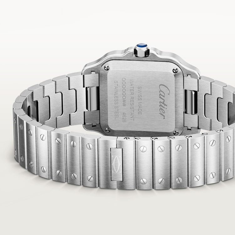 Santos De Cartier 27mm SS/SS Silver Dial 8848F Quartz
