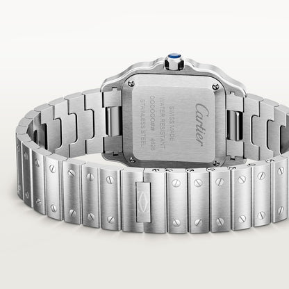 Santos De Cartier 27mm SS/SS Silver Dial 8848F Quartz