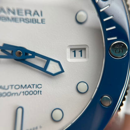 Submersible PAM1696 44mm SS/RU White Dial VSF P9000