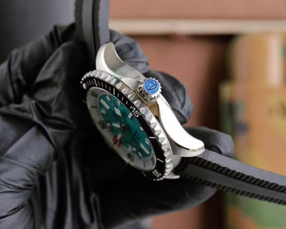 Superocean 44mm Tiffany Blue Dial on Black Rubber Strap TF A2824
