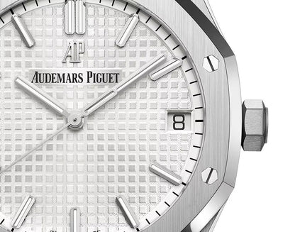 Royal Oak 41mm 15500 SS/SS White/Stk OCTA SA4302 (Free Sprung)