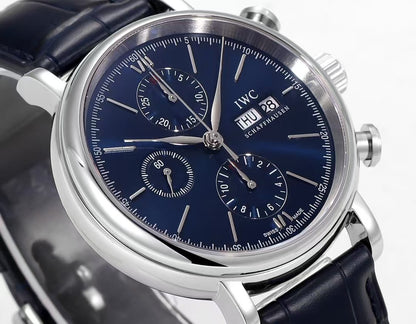 IWC - Portofino Chrono IW391023 SS/LE Blue TWF Asia 7750