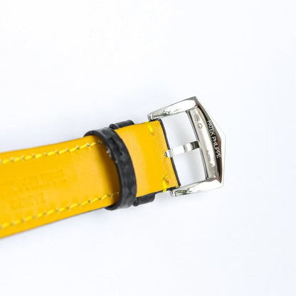 Calatrava 6007 40mm SS/LE Black/Yellow PPF 330SC