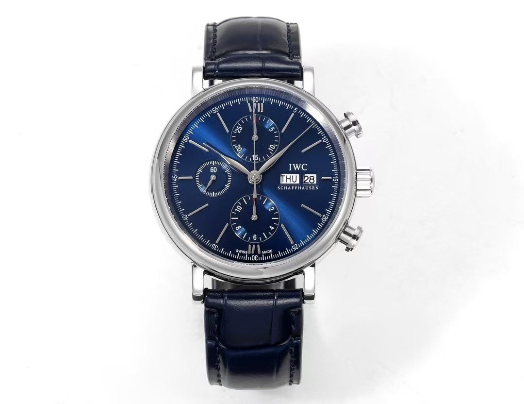 IWC - Portofino Chrono IW391023 SS/LE Blue TWF Asia 7750
