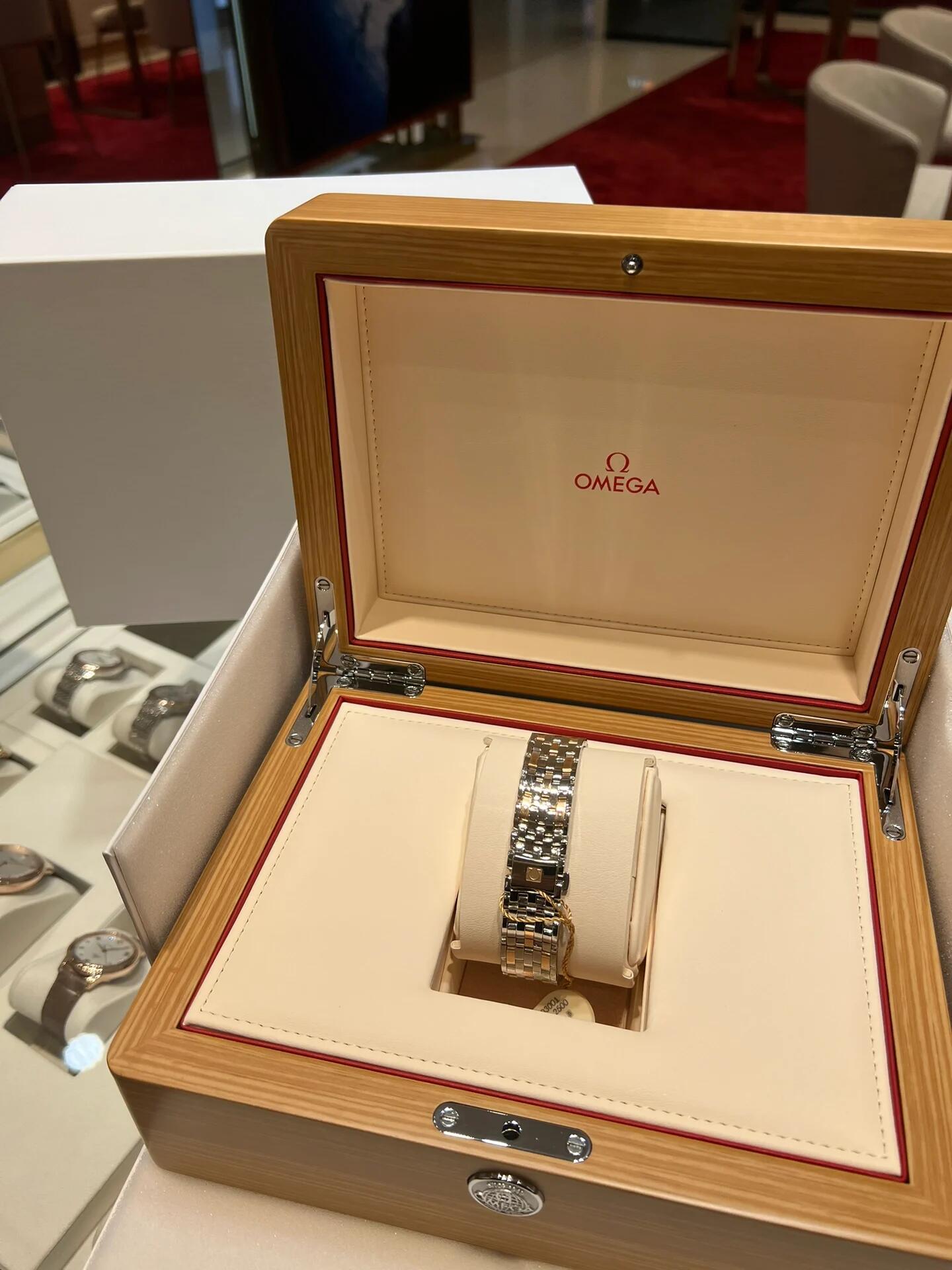 De Ville Prestige Ladies 34mm SS/RG Blue Dial VSF A8800