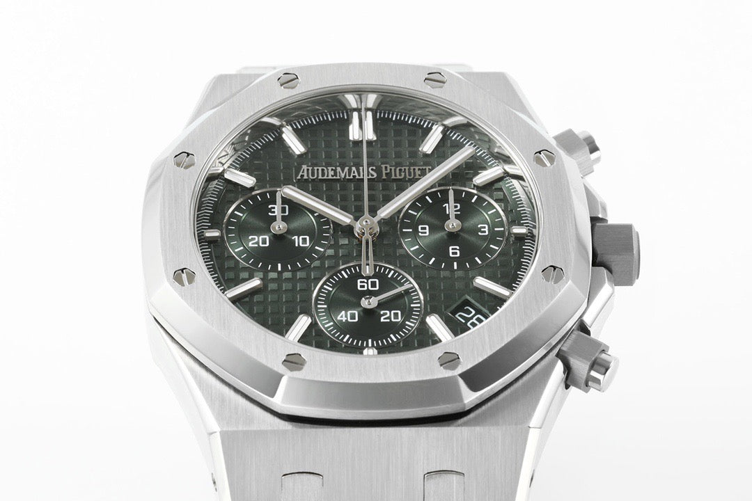 Royal Oak Chrono 26240ST 41mm SS/SS Green Dial OCTA SH4401 (Free Sprung)