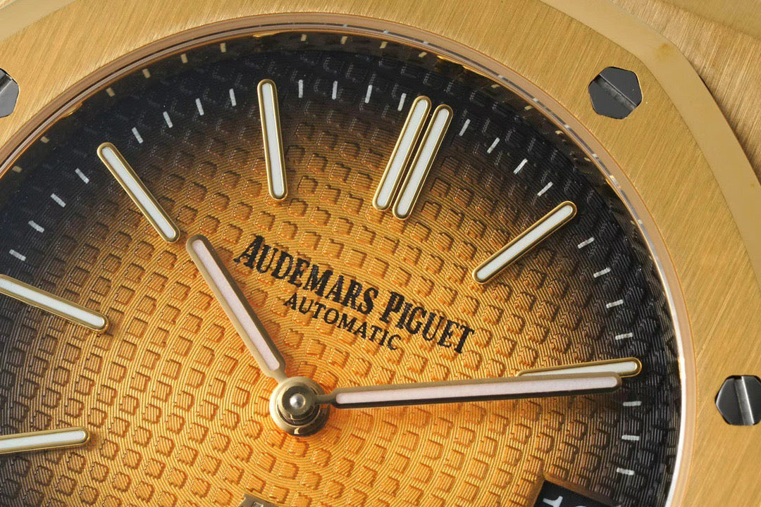 Royal Oak 16202 39mm YG/YG Smoked Gold Dial ZF A7121