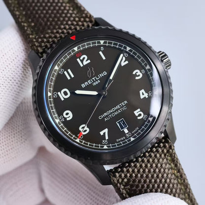 Aviator 8 41mm DLC/NY Green Dial TF A2824