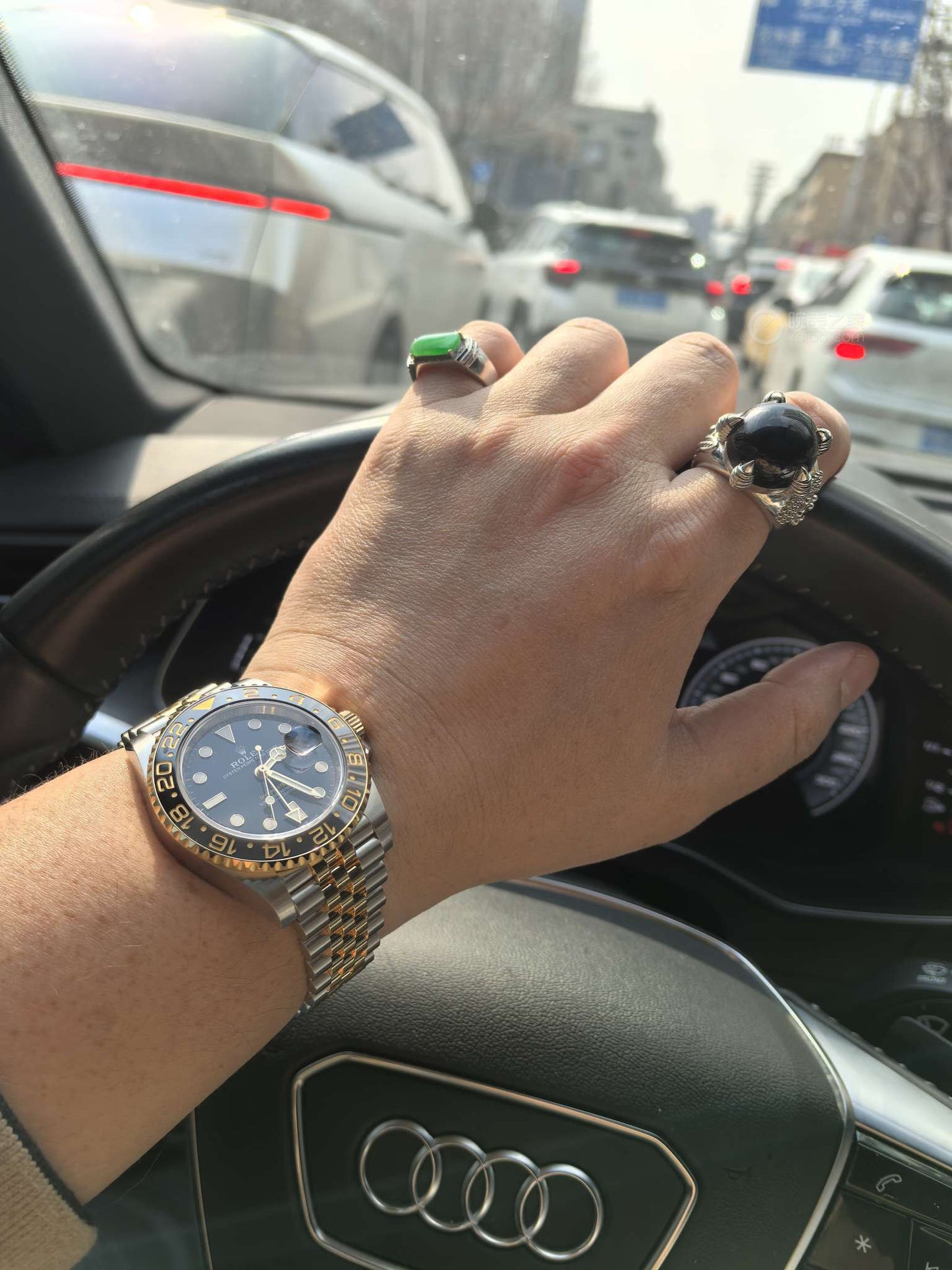 GMT Master II 126713 Jub 40mm SS/YG Black Dial QF JH3285 (Weighted Approx.168g) (Free Sprung)