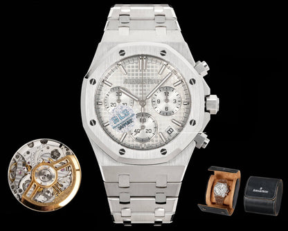 Royal Oak Chrono 26240ST 41mm SS/SS White Dial OCTA SH4401 (Free Sprung)