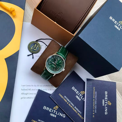 Navitimer 1 41mm Date SS/LE Green Dial TF A2824