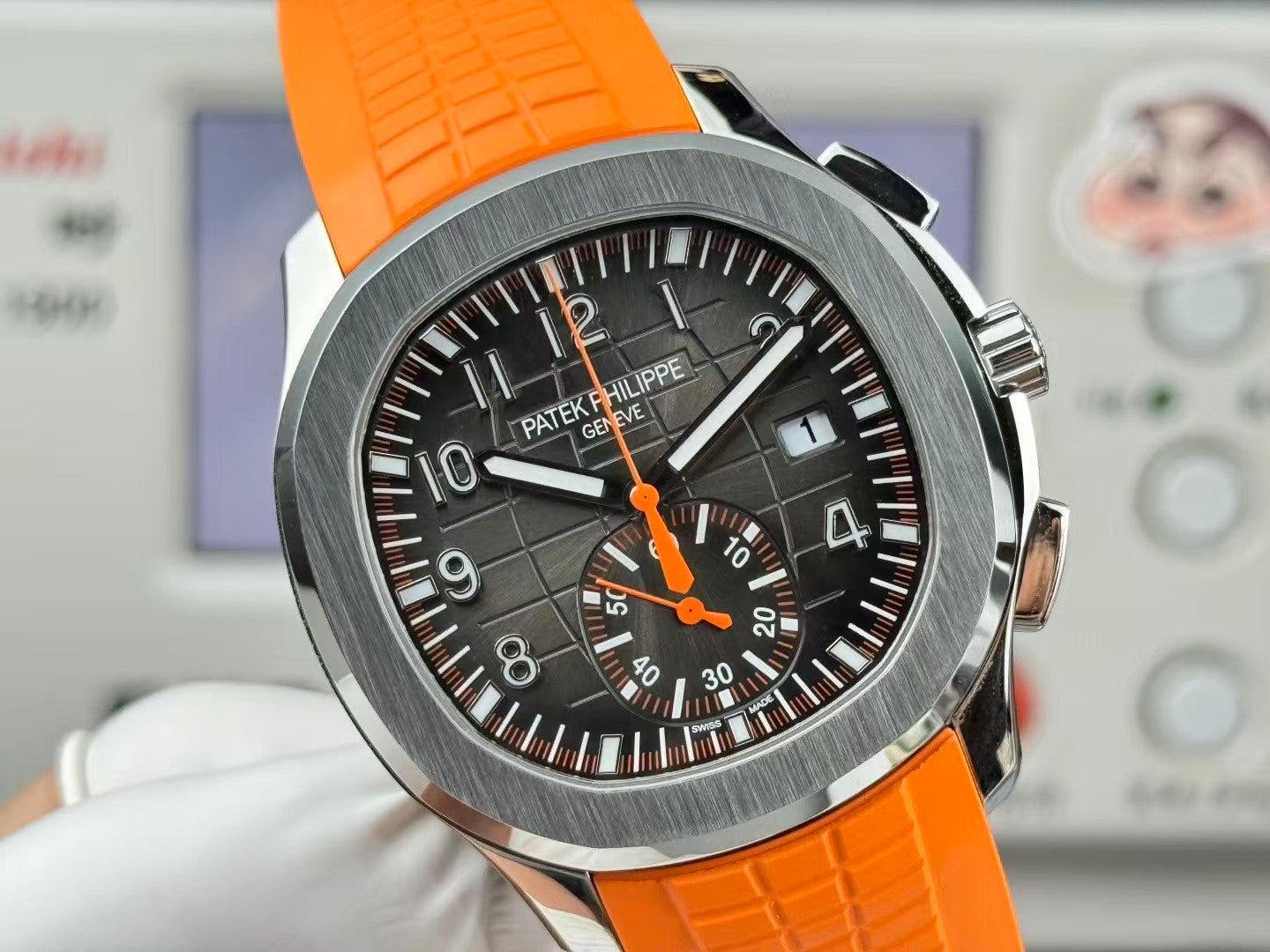 Patek Philippe - Aquanaut Chronograph 5968A-001 SS/RU Orange OMF Asian 7750