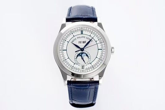 Annual Calendar Moonphase 5396 SSLE White Dial ZF A324