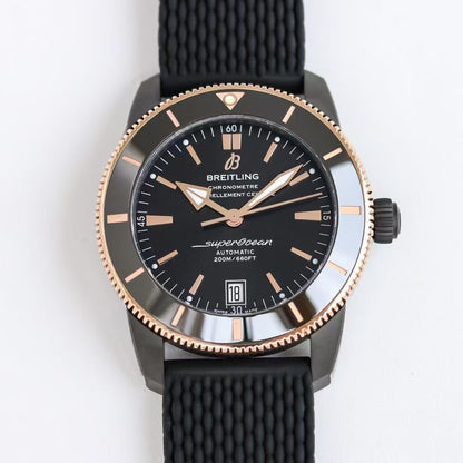 Superocean Heritage B20 42mm RG/RU Black Dial BLF A2824