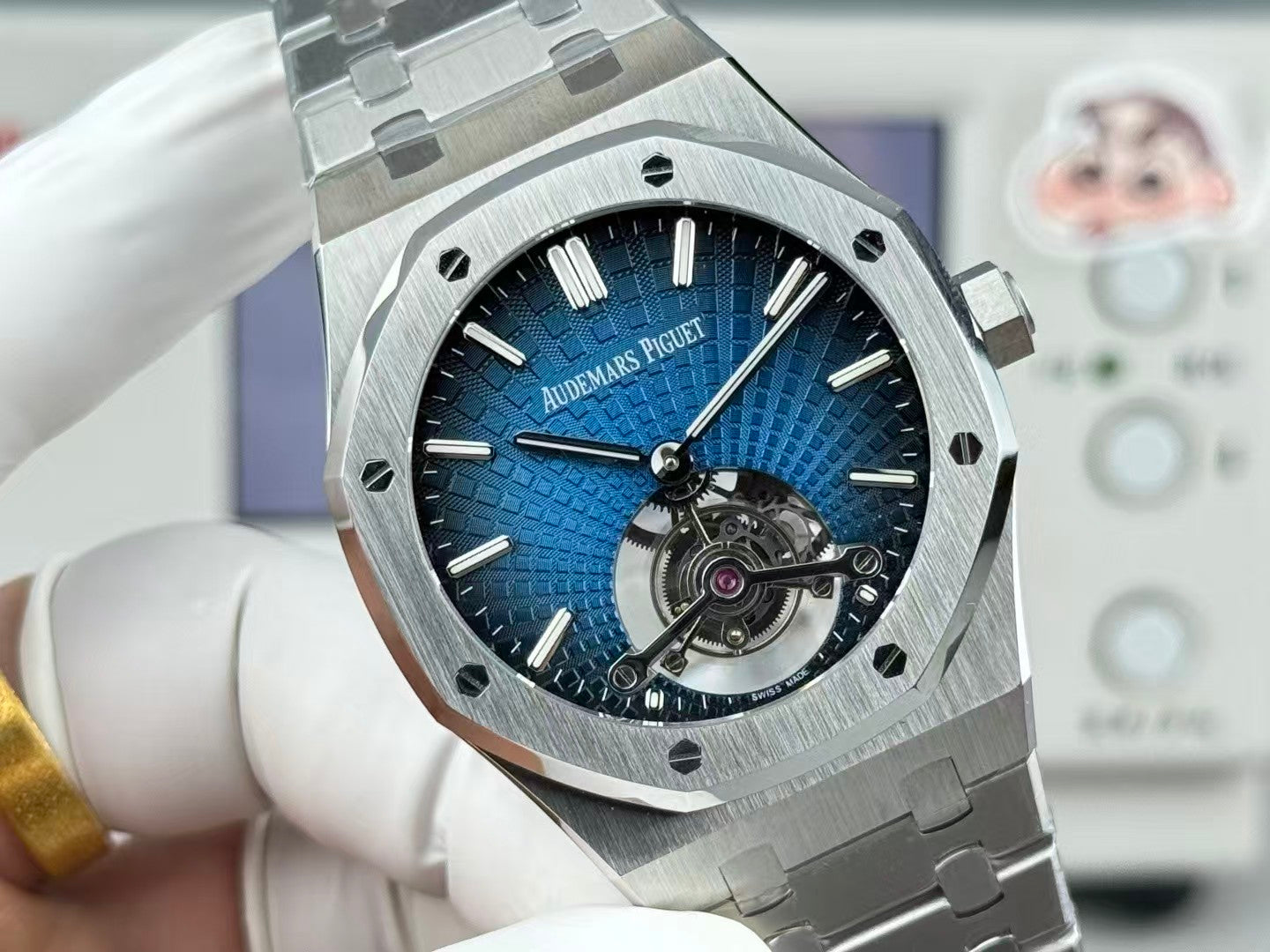 Royal Oak Tourbillon 41mm SS/SS Blue/Stk R8F V2 Flying Tourb