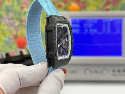 RM67-02 Black NTPT Skeleton Dial on Blue Elastic Strap UMI V2 CRMA7