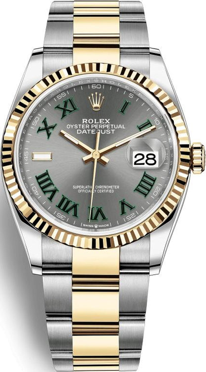 Datejust 126233 36mm Jub SS/YG Grey/Rmn VF DD3235 Super Clone