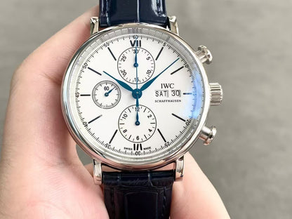 IWC - Portofino Chrono IW391024 SS/LE White TWF Asia 7750