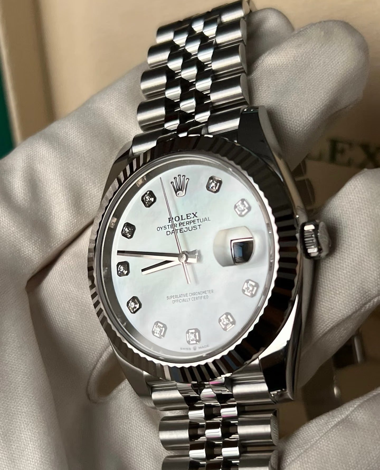 Datejust 126234 36mm Jub SS/SS MOP/Dia Clean Plus DD3235