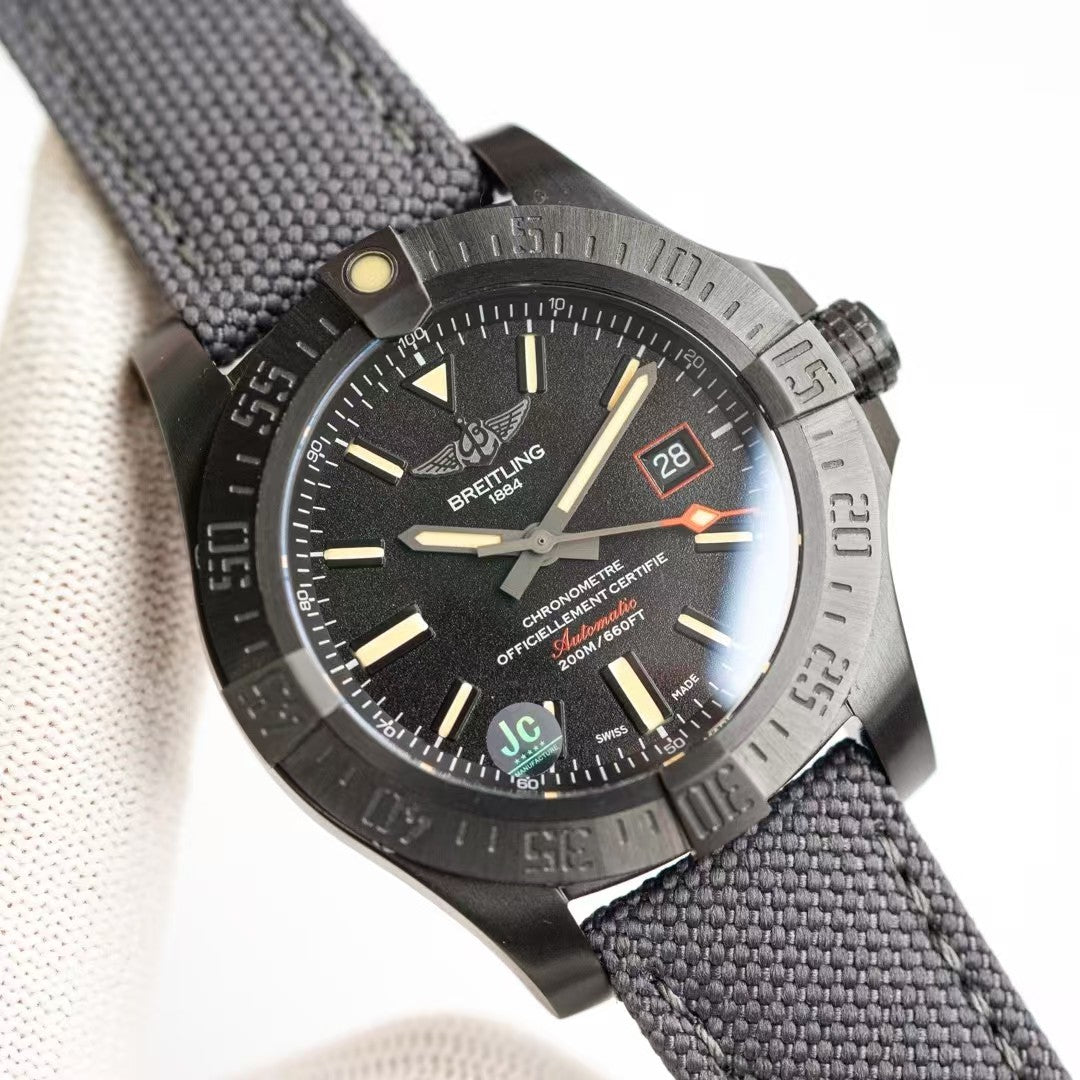 Avenger BlackBird 44mm DLC/TI/NY Black Dial TF A2824