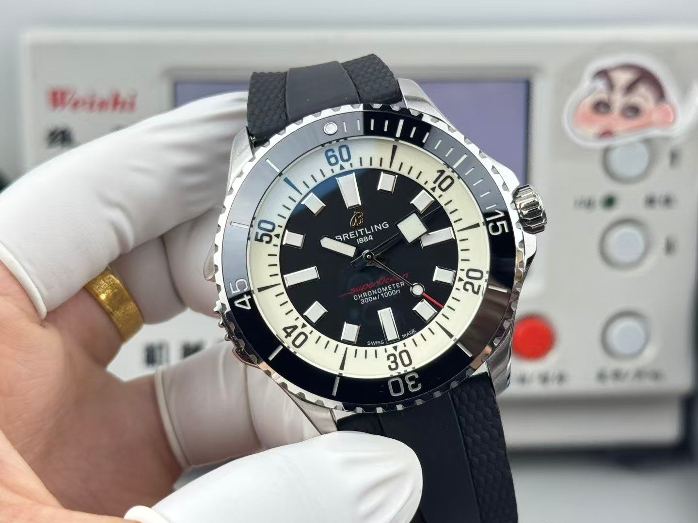 Superocean 46mm SS/SS Black Dial BLF A2824