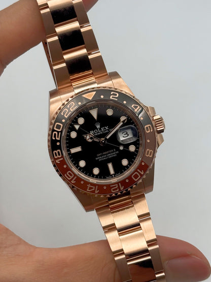 GMT Master II 126715CHNR Oys 40mm RG/RG Black Dial WF SH3285 (Gain Weight Approx.216g)