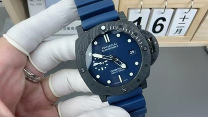 Submersible PAM1232 44mm Carbon/RU Blue Dial VSF P900