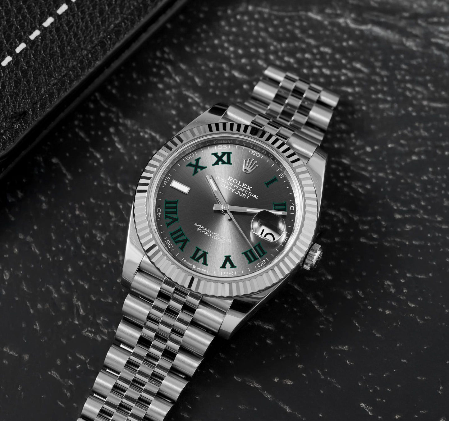 Datejust 126334 41mm Wimbledon Jub SS/SS Grey/Rmn VSF V2 DD3235v2