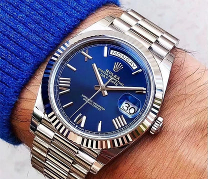 DayDate 228236 40mm SS/SS Ombre Blue/Rmn RGF VR3255 (Weighted Approx.210g )