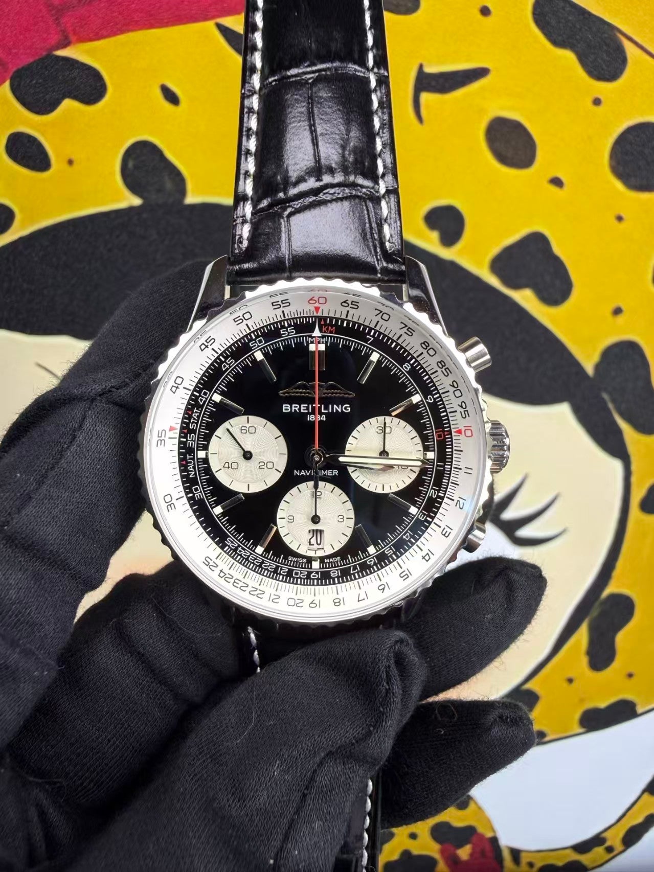 Navitimer B01 Chronograph SS/LE Black Dial BLSF Asian B01