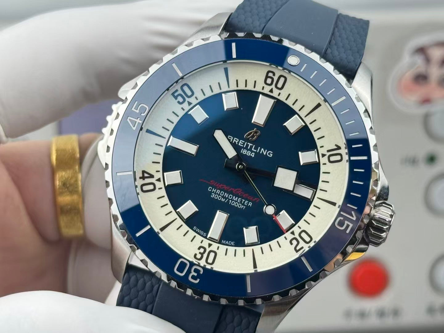 Superocean 42mm SSRU Blue Dial BLF A2824