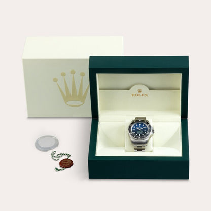 DeepSea dweller 126660 44mm SS/SS Black Dial QF JH3235 (Free Sprung)