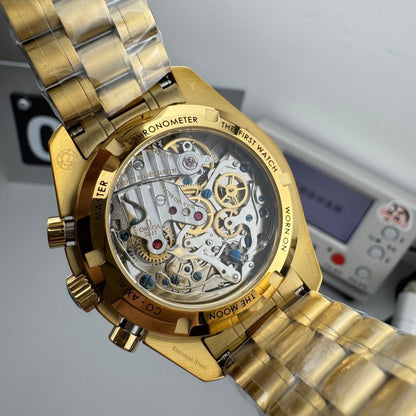 Speedmaster 41mm YG/YG Gold Dial RMF A3861