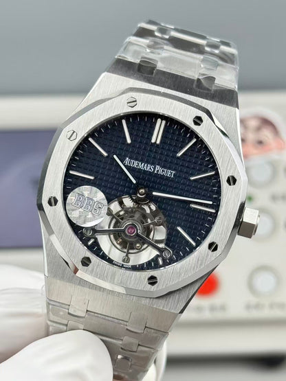 Royal Oak Tourbillon 41mm SS/SS dark Blue/Stk R8F V2 Flying Tourb