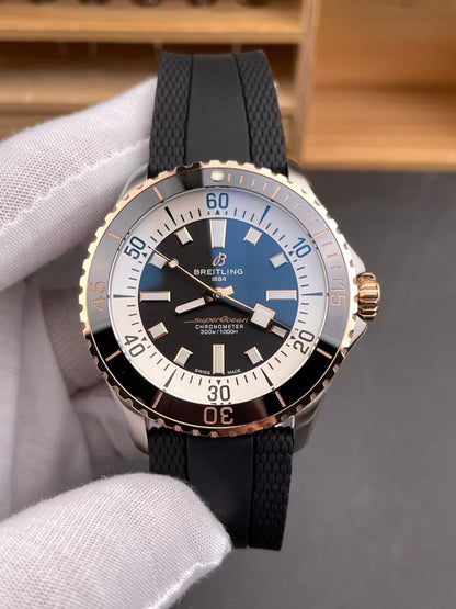 Superocean 42mm RG SSRU Black Dial TF A2824