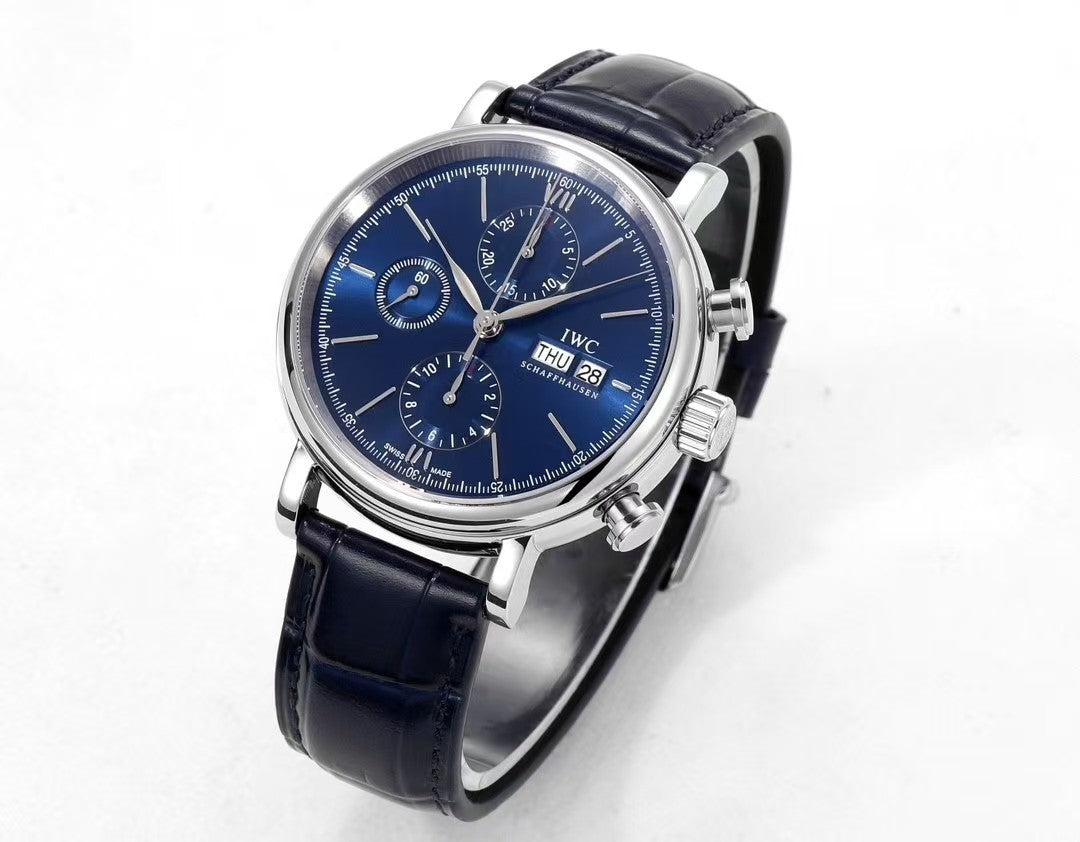 IWC - Portofino Chrono IW391023 SS/LE Blue TWF Asia 7750