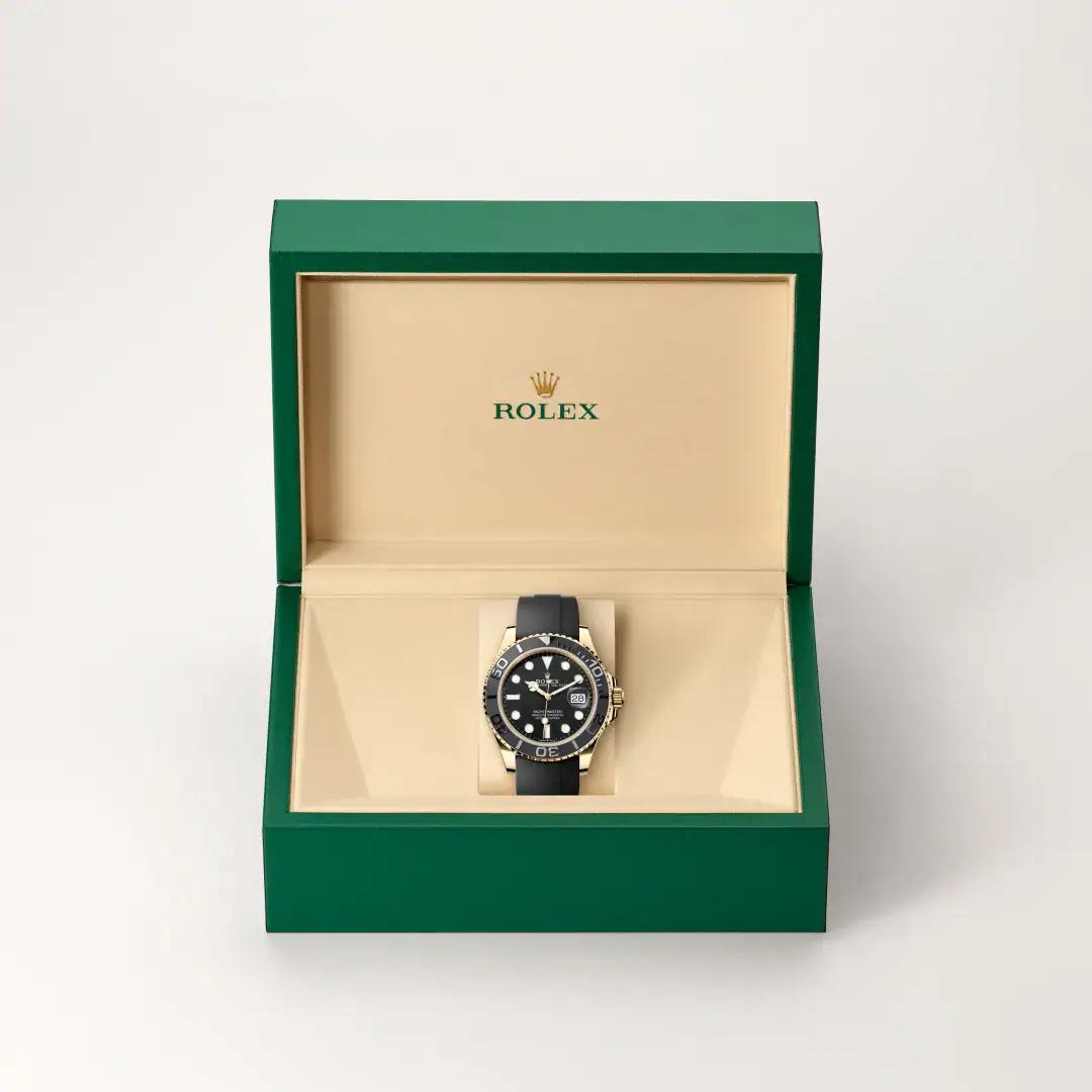 Yacht-Master 226658 42mm YG/RU Black/Dot WF JH3235 (Weighted Approx.179g) (Free Sprung)