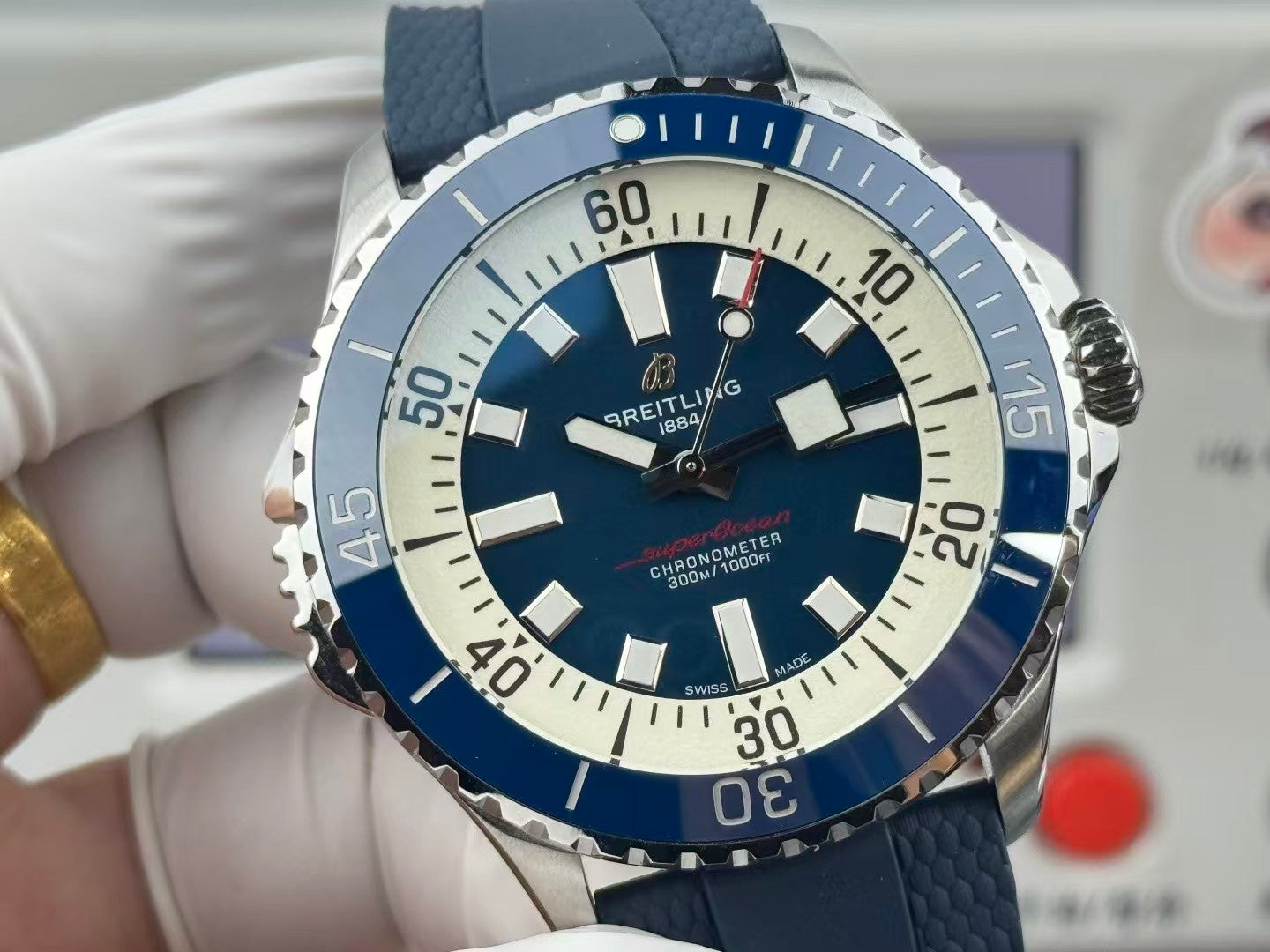 Superocean 42mm SSRU Blue Dial BLF A2824