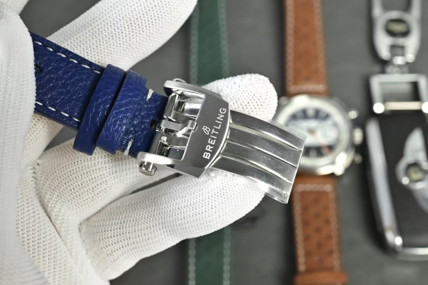 Top Time B01 38mm SSLE WhiteBlue Dial BLF A7750