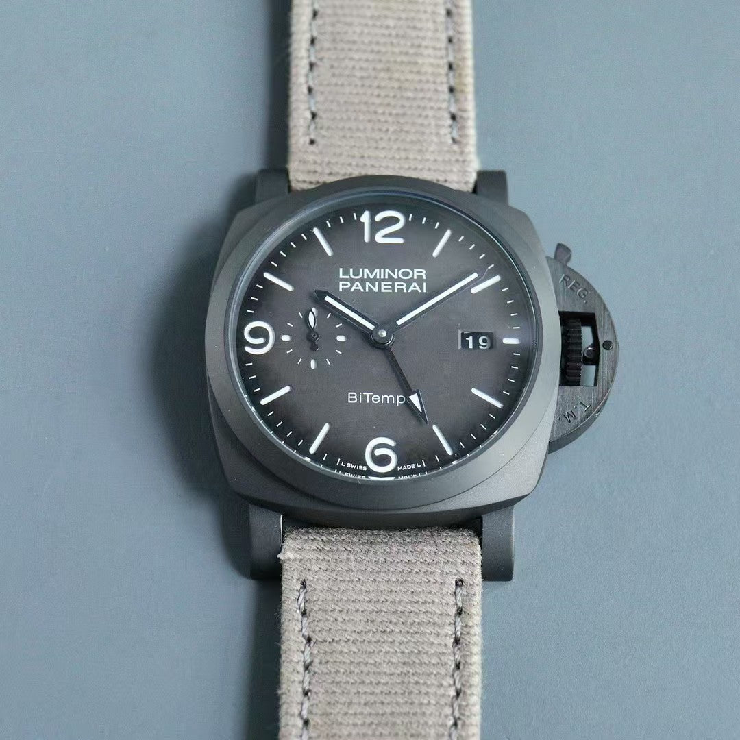 Luminor BiTempo PAM1467 44mm DLC/NY Grey Dial VSF P9010