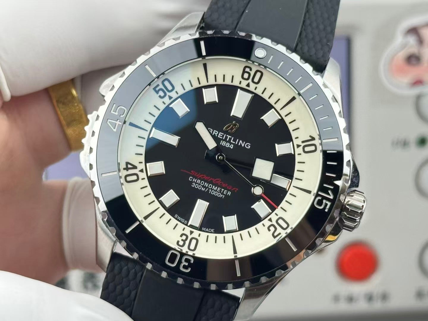 Superocean 46mm SS/SS Black Dial BLF A2824