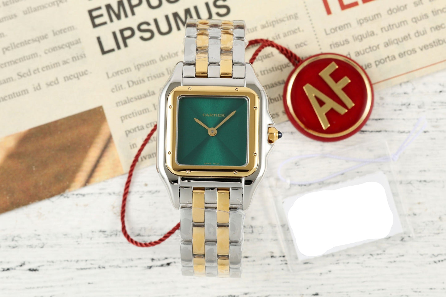 Panthere Secrete De Ladies 27mm SS/YG Green Dial AF Quartz