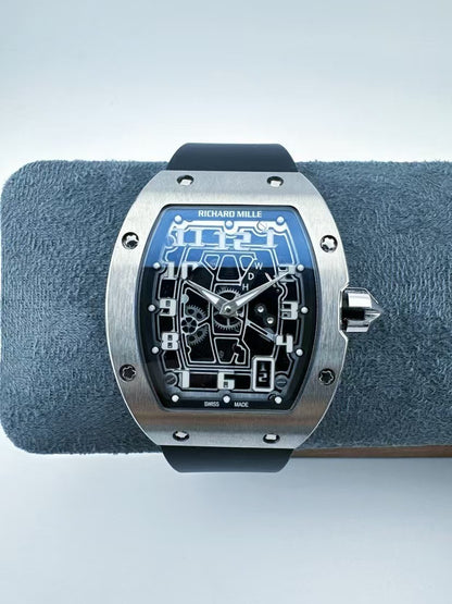 RM67-01 39mm TiRU Skeleton Dial on Black Rubber strap AVF CRMA6