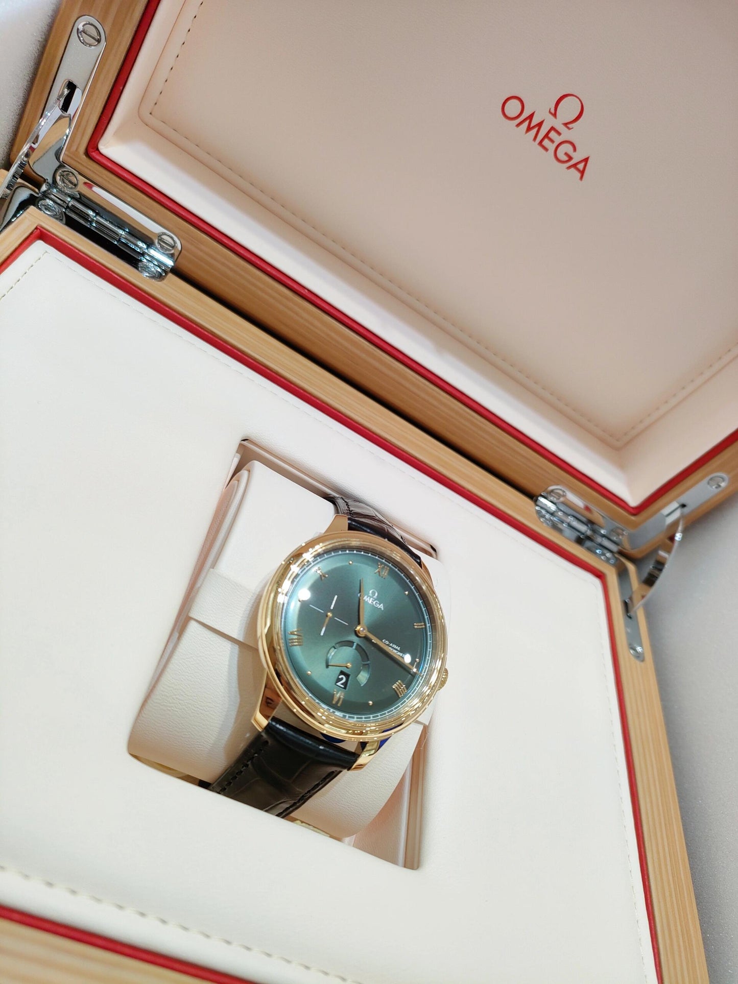 De Ville Prestige 41mm YG/LE Green Dial MKS A8810