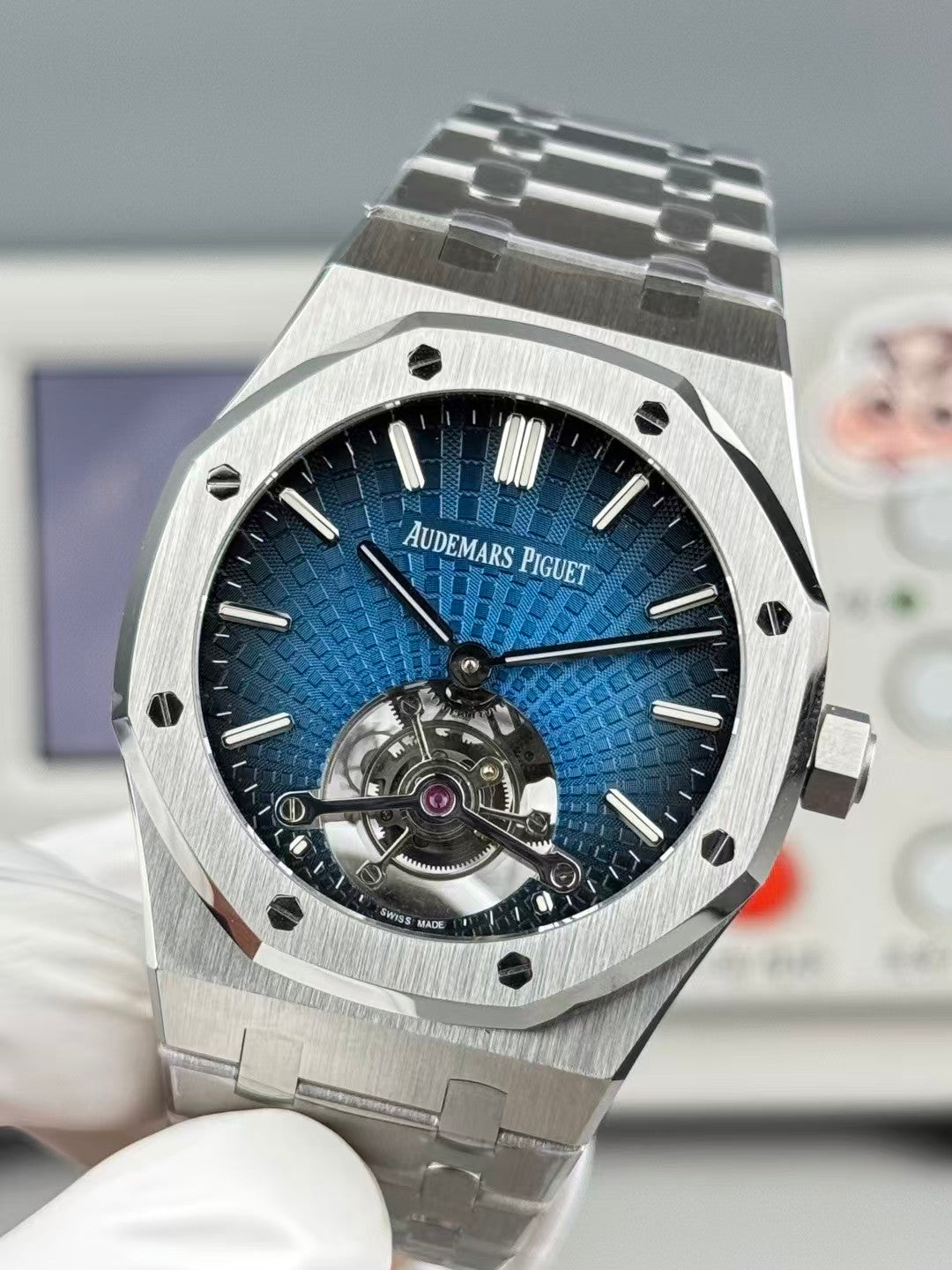 Royal Oak Tourbillon 41mm SS/SS Blue/Stk R8F V2 Flying Tourb