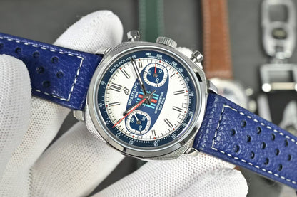 Top Time B01 38mm SSLE WhiteBlue Dial BLF A7750